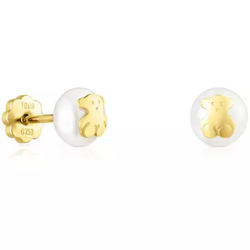 Серьги Tous Gold TOUS Bear With Pearls, золото