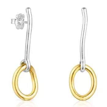 Серьги Tous Hav, позолоченное серебро/серебро