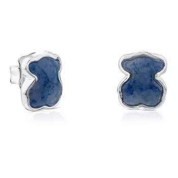 Серьги Tous New Color with Quartz with Dumortierite, серебро