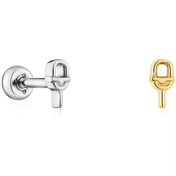 Серьги Tous Pack of Tous Manifesto, золото/серебро