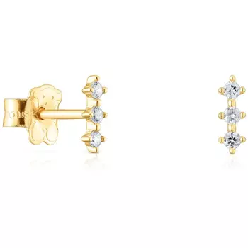 Серьги Tous Strip Les Classiques, золото/бриллиант