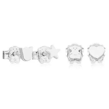 Серьги Tous Tous Basics, серебро