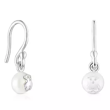 Серьги Tous Tous Pearls Short, серебро/жемчуг