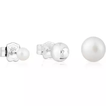 Серьги Tous Tsuri, серебро/жемчуг