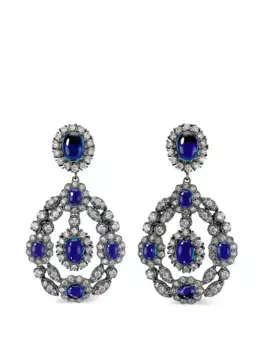 Серьги Treasure из желтого золота с сапфирами и бриллиантами Anabela Chan, черный