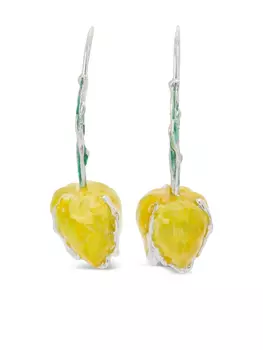 Серьги-тюльпаны Marni, желтый