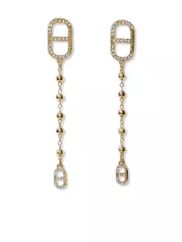 Серьги, украшенные кристаллами TWINSET, золотой