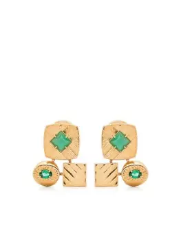 Серьги, украшенные кристаллами Wouters & Hendrix, золотой