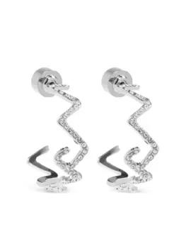 Серьги, украшенные стразами Marni, серебряный