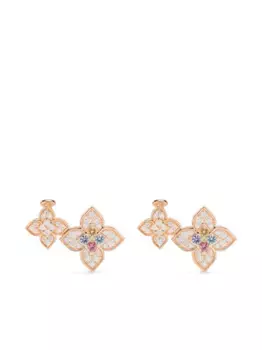 Серьги Venetian Princess из розового золота с камнями Roberto Coin, розовый