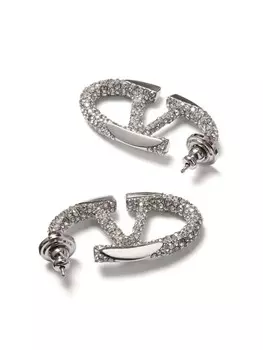 Серьги VLogo Signature Valentino Garavani, серебряный