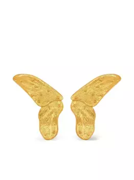 Серьги в форме бабочек Oscar de la Renta, золотой