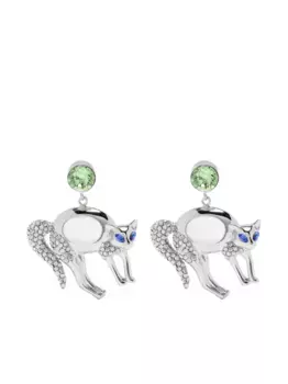 Серьги в форме кошек Marni, серебяный