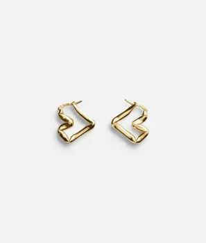 Серьги в форме Н-образной балки Bottega Veneta