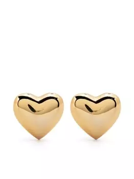 Серьги в форме сердца Moschino, золотой