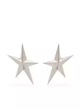 Серьги в форме звезд Mugler, серебяный