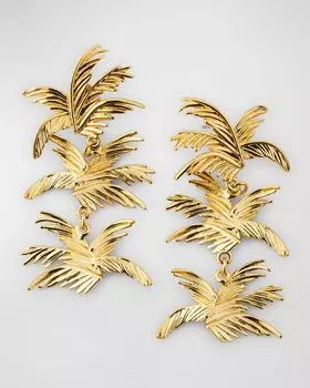 Серьги Ясмин Люкс Mignonne Gavigan, цвет Gold