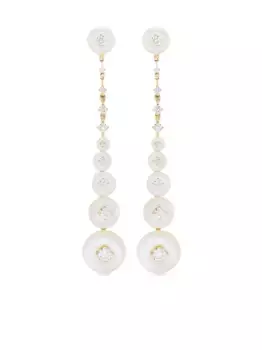 Серьги Yellow Gold Surrounding с бриллиантами Fernando Jorge, желтый