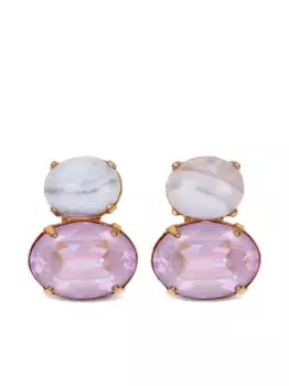 Серьги Yvette Jennifer Behr, розовый