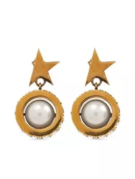 Серьги-звезды Golden Goose, золотой