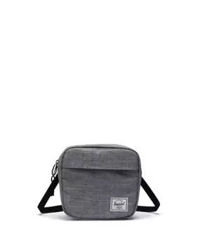 Серая экологическая женская сумка через плечо объемом 2 л на молнии и внутреннем кармане Herschel, светло-серый