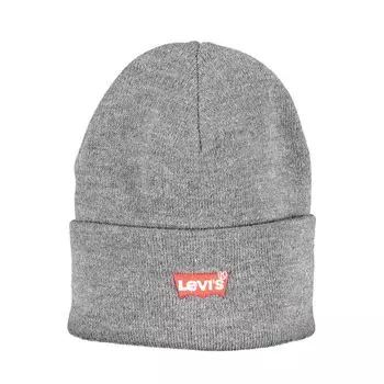Серая акриловая мужская кепка Levis