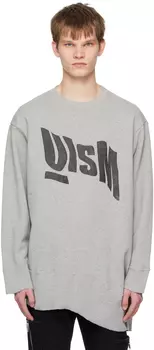 Серая асимметричная толстовка Undercoverism