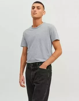 Серая базовая футболка Jack & Jones