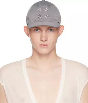 Серая бейсболка Porterville Rick Owens DRKSHDW, Stone