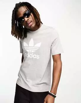 Серая футболка adidas Originals Adicolor
