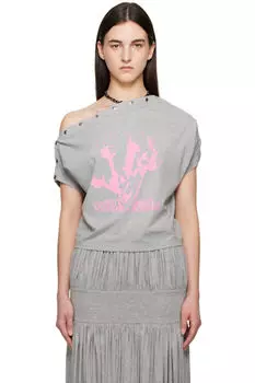 Серая футболка Birtha Nicklas Skovgaard