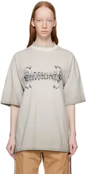 Серая футболка бойфренда Han Kjobenhavn