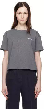 Серая футболка Boxy Petit 'VPC' A.P.C.