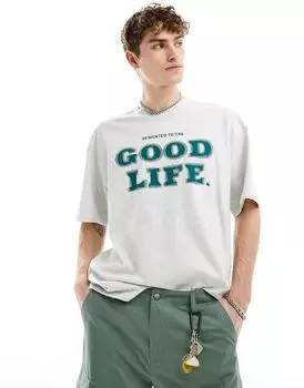 Серая футболка Carhartt WIP Mist