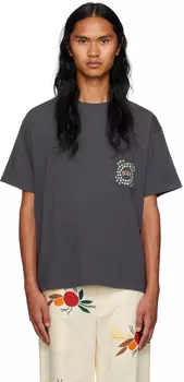 Серая футболка Daisy Never Tell Bode