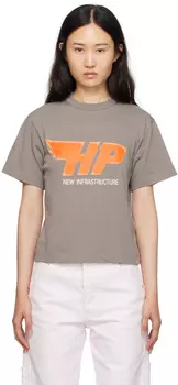 Серая футболка Fly Heron Preston