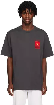 Серая футболка Haider Wood Wood