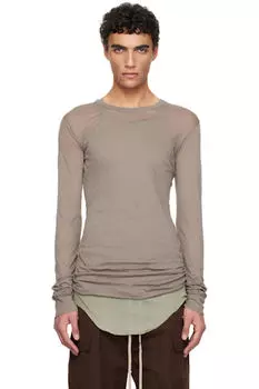 Серая футболка Hollywood Basic LS Rick Owens