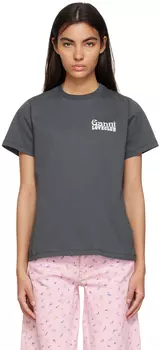 Серая футболка Loveclub GANNI