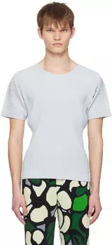 Серая футболка Monthly Color March HOMME PLISSe ISSEY MIYAKE