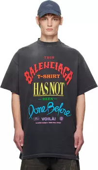 Серая футболка «Не сделано» Balenciaga