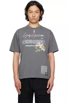 Серая футболка NEIGHBORHOOD Edition SS-1 YOHJI YAMAMOTO