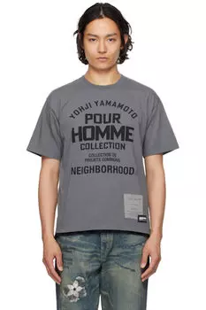 Серая футболка NEIGHBORHOOD Edition SS Tee-2 YOHJI YAMAMOTO