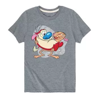 Серая футболка Nickelodeon Ren & Stimpy Hold для мальчиков 8–20 лет Licensed Character