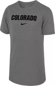 Серая футболка Nike Youth Colorado Buffaloes Legend Team Issue
