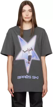 Серая футболка OPEN YY Apres Ski