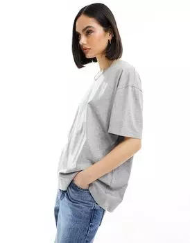 Серая футболка оверсайз ASOS