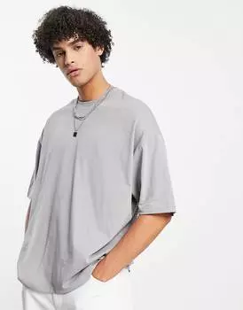 Серая футболка оверсайз ASOS DESIGN