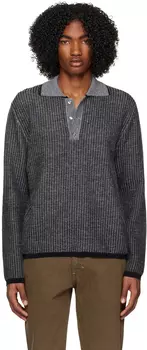 Серая футболка-поло Amoretto Eckhaus Latta