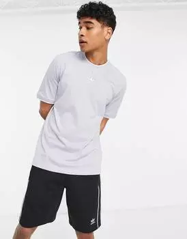 Серая футболка с центральным логотипом adidas Originals Rekive